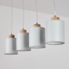 CHIUVI Pendant Light grey, Ecru, 4-light sources