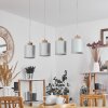 CHIUVI Pendant Light grey, Ecru, 4-light sources