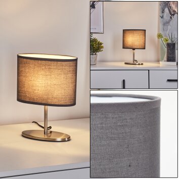OILINKI Table lamp matt nickel, 1-light source