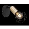 Globo XARA Wall Light antique brass, black, 1-light source