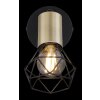 Globo XARA Wall Light antique brass, black, 1-light source