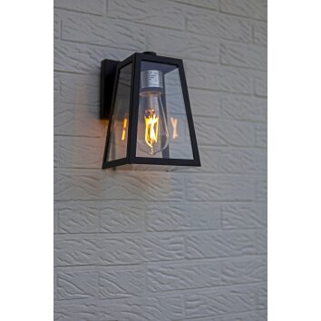 Lutec FIA Outdoor Wall Light black, 1-light source