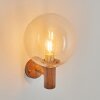 BUBODEFO Outdoor Wall Light brown, Wood like finish, 1-light source