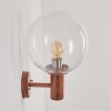 BUBODEFO Outdoor Wall Light brown, Wood like finish, 1-light source