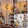 BARDHAMAN Floor Lamp black, 3-light sources