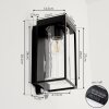 PALANGA Outdoor Wall Light LED black, 1-light source, Motion sensor