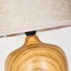 STAMPA Table lamp brown, Wood like finish, 1-light source