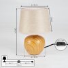 STAMPA Table lamp brown, Wood like finish, 1-light source