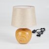 STAMPA Table lamp brown, Wood like finish, 1-light source