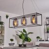 ELVANGE Pendant Light black, 3-light sources
