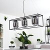 ELVANGE Pendant Light black, 3-light sources