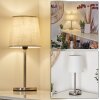 SIKALA Table lamp matt nickel, 1-light source