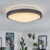 KELVA Ceiling Light LED antique brass, black, white, 1-light source