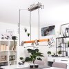 ZUOZ Pendant Light Ecru, matt nickel, 4-light sources