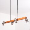 ZUOZ Pendant Light Ecru, matt nickel, 4-light sources