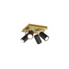 Trio MARLEY Ceiling Light black-gold, 4-light sources