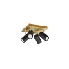 Trio MARLEY Ceiling Light black-gold, 4-light sources