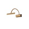 Trio CURTIS wall light LED brass, 1-light source
