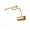 Trio CURTIS wall light LED brass, 1-light source