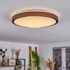 KELVA Ceiling Light LED brown, black, white, 1-light source