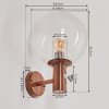 BUBODEFO Outdoor Wall Light brown, Wood like finish, 1-light source, Motion sensor