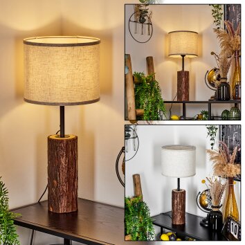 PERDIGUEIRA Table lamp Ecru, black, 1-light source