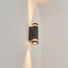 POUPAS Outdoor Wall Light anthracite, 2-light sources