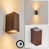 KINGSTOWN Outdoor Wall Light rust-coloured, 2-light sources