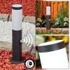 RUTI pedestal light black, 1-light source, Motion sensor