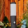 RUTI pedestal light black, 1-light source, Motion sensor