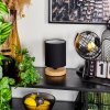 CHIUVI Table lamp Ecru, black, 1-light source