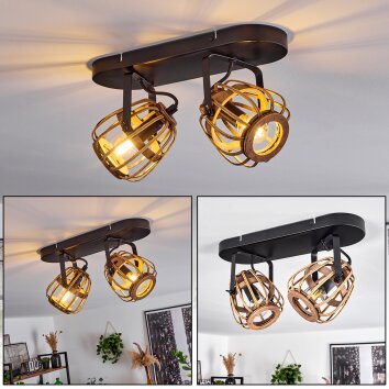 COMBEIMA Ceiling Light black, 2-light sources