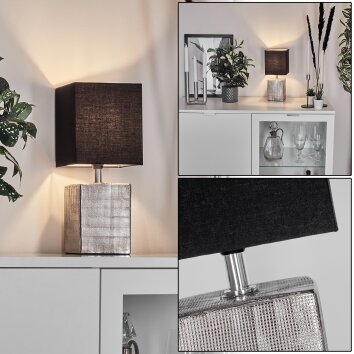 BOLDRARIAS Table lamp chrome, silver, 1-light source