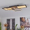 AVELAL Ceiling Light LED brown, Wood like finish, black, 1-light source