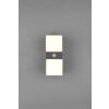Trio AVON Outdoor Wall Light LED anthracite, 2-light sources, Motion sensor