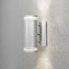 Konstsmide MODENA wall light galvanized, 2-light sources
