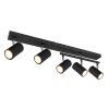Globo ROBBY Ceiling Light black, 5-light sources