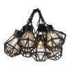 GLOBO rope lights LED black, 10-light sources