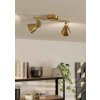Eglo SERAS Ceiling Light LED gold, brass, 2-light sources
