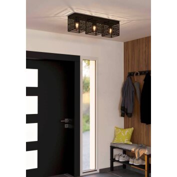 Eglo PIEDRITAS Ceiling Light black, 3-light sources