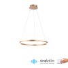 Leuchten-Direkt TITUS Pendant Light LED brass, 1-light source