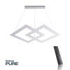 Paul Neuhaus PURE-COSMO Pendant Light LED aluminium, 44-light sources, Remote control