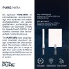 Paul Neuhaus PURE-MIRA Ceiling Light LED aluminium, 2-light sources, Remote control