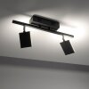 Paul Neuhaus PURE-MIRA Ceiling Light LED black, 2-light sources, Remote control