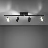 Paul Neuhaus PURE-MIRA Ceiling Light LED black, 4-light sources, Remote control