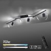 Paul Neuhaus PURE-MIRA Ceiling Light LED black, 6-light sources, Remote control