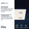 Paul Neuhaus PURE-NEO Ceiling Light LED aluminium, 4-light sources, Remote control