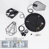 AVELOSO Pendant Light black, 3-light sources