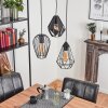 AVELOSO Pendant Light black, 3-light sources
