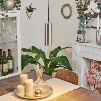 JAVEL Pendant Light chrome, matt nickel, 1-light source